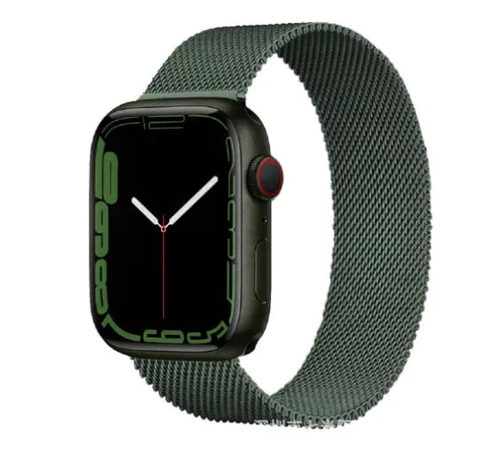Stainless steel watch strap in silver colour for 38mm or 42mm watch cases.