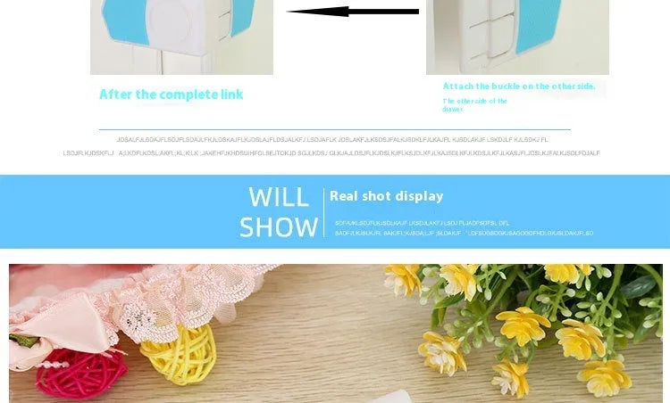 White ABS plastic corner drawer child safety lock with adhesive tape, pack of 5