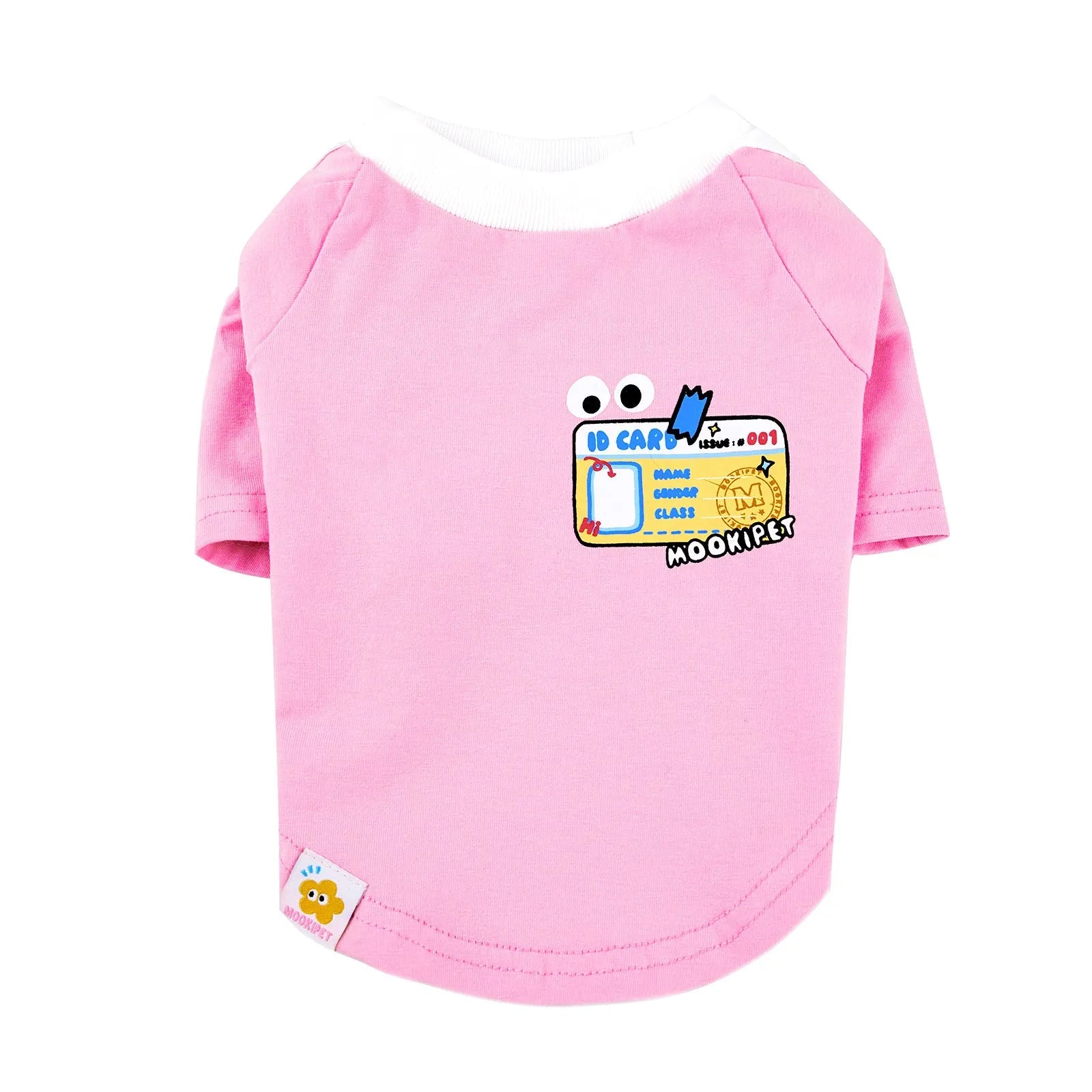 Thin casual pet clothing for small dogs and cats, available in pink and blue, sizes XXS to XXL
