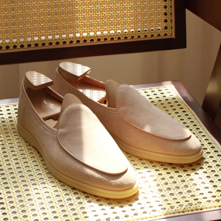 British handmade men's leather loafers in multiple colours with TPR sole.