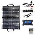 Black 40W single crystal solar panel in folding bag format for portable outdoor charging