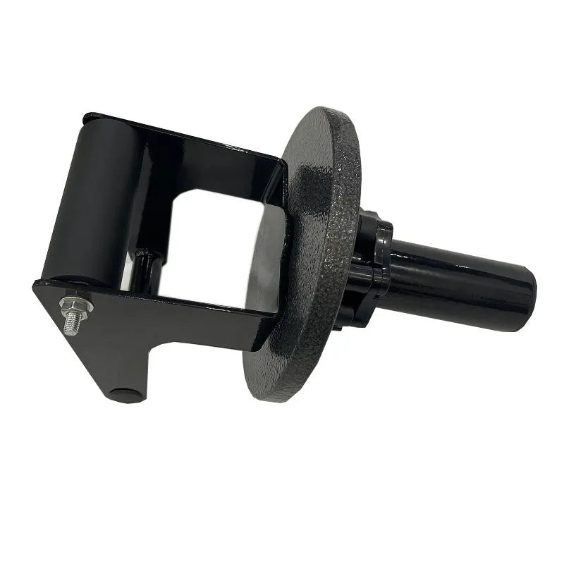 Shin trainer with iron foam frame and foam padding for calf ankle rehabilitation, fits 50mm or 25mm barbell discs