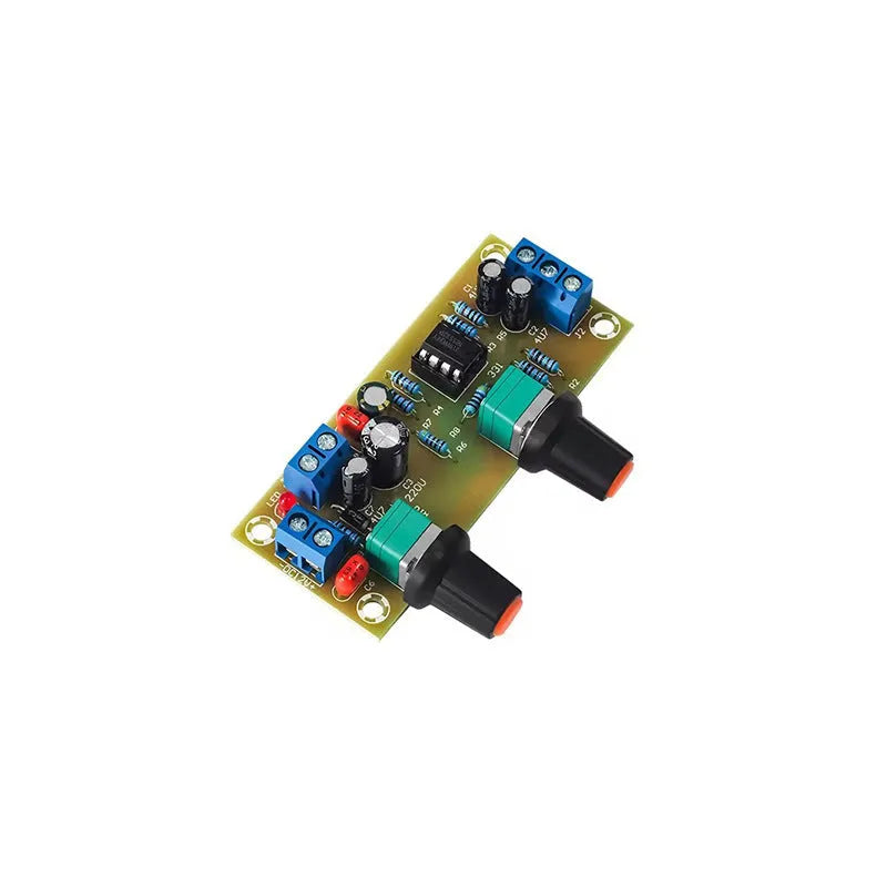 Single power supply 10-24V super dynamic bass boost front stage audio board with FR-4 PCB