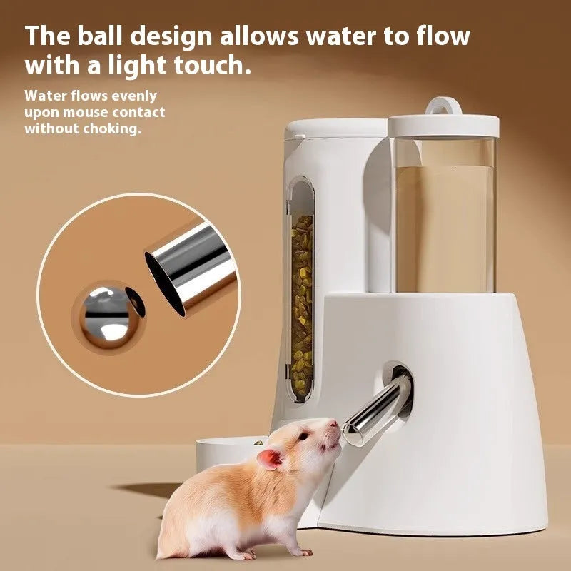 Hamster automatic drinking water feeder in blue colour made from PP/PS plastic