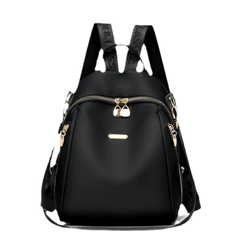Women's reinforced thickened Oxford cloth casual travel backpack in urban simplicity style with sewing line detail
