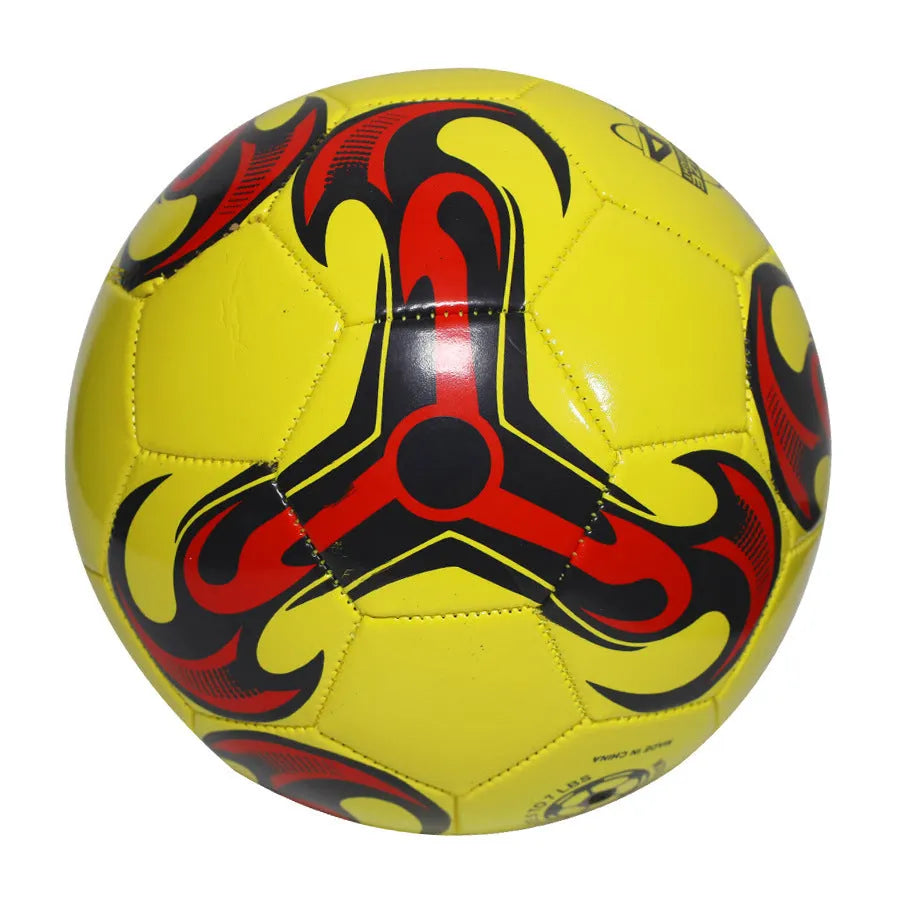PVC football in sizes 3, 4 and 5 with machine-sewn construction for training and competition