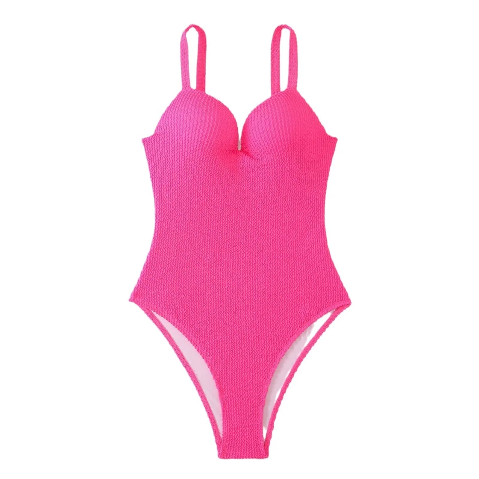 Women's black sunk stripe one-piece swimsuit made from polyester, shown on a mannequin.