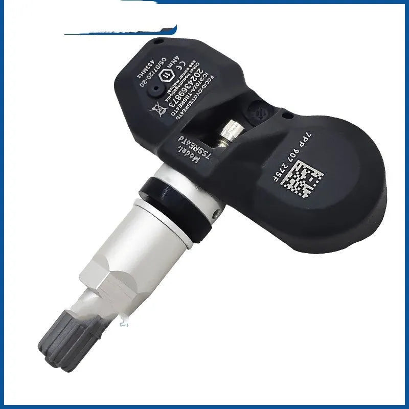 Black wireless tyre pressure monitor sensor for Audi vehicle TPMS replacement