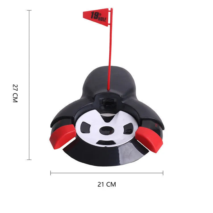 Black golf electric adjustable automatic rebound rebounder ABS 27x21cm on grass