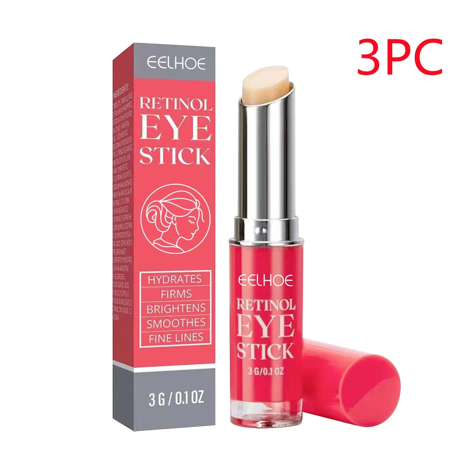 3g retinol eye cream for skin repair in a small white tube with blue cap