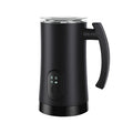 Home automatic stainless steel electric milk frother in black with 400W power and 304 inner liner