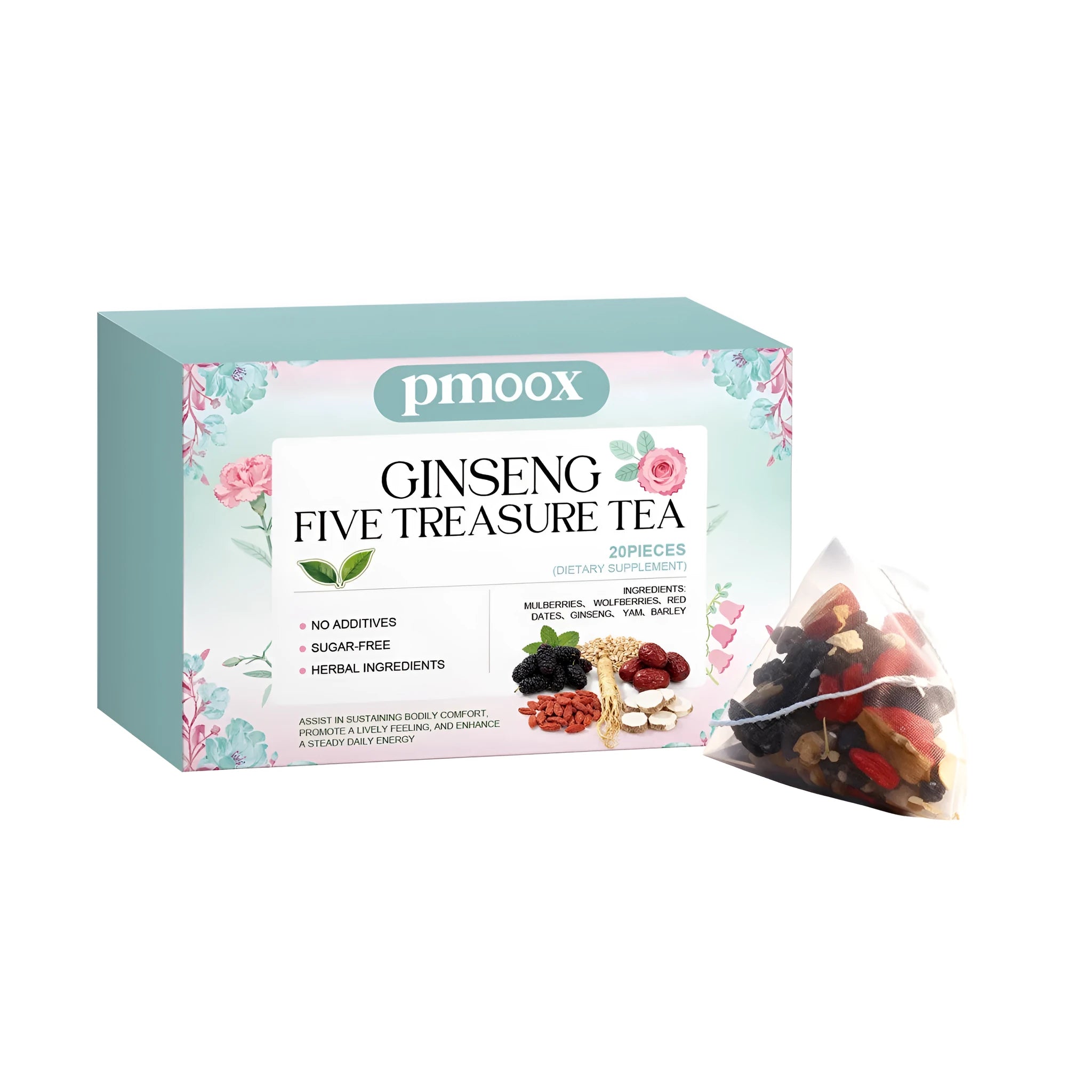 Shen Cui Wu Bao Herbal Health Tea 20 tea bag pack with traditional Chinese herbs