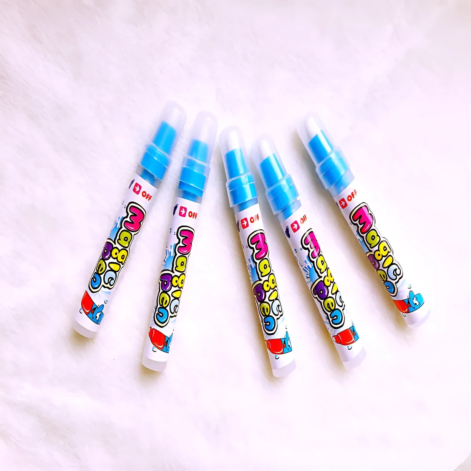 Blue plastic water spray pen for water album and water canvas painting, 1.5x12cm