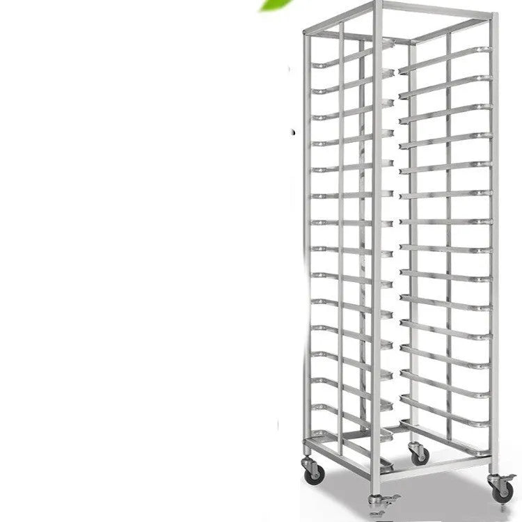 Stainless steel six-layer baking tray rack with lock for 40x60 cm sheets