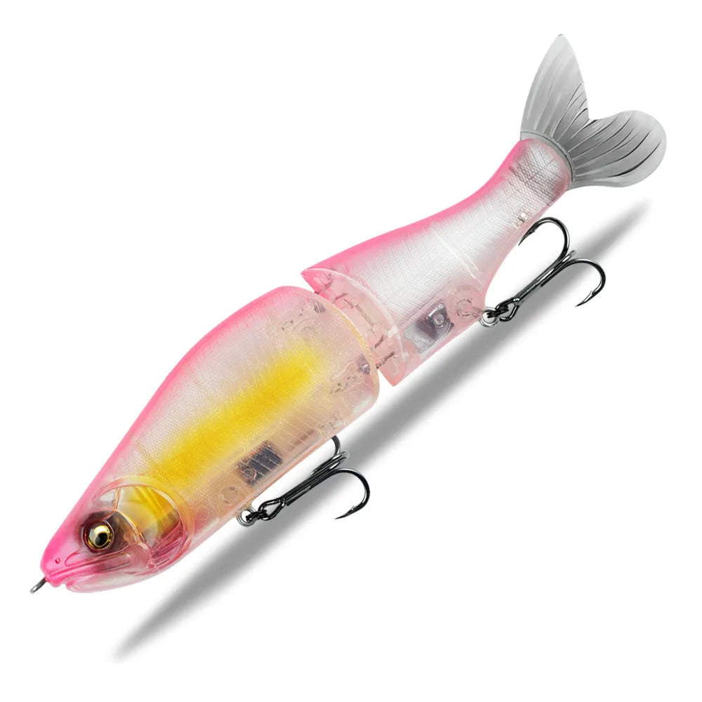185mm soft plastic bass fishing lure in a selection of colours, designed for tossing and swimming retrieves.