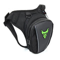 0105MC Motorcycle leg bag in 1200D Oxford cloth shown in blue, with dimensions 29cm x 29cm.