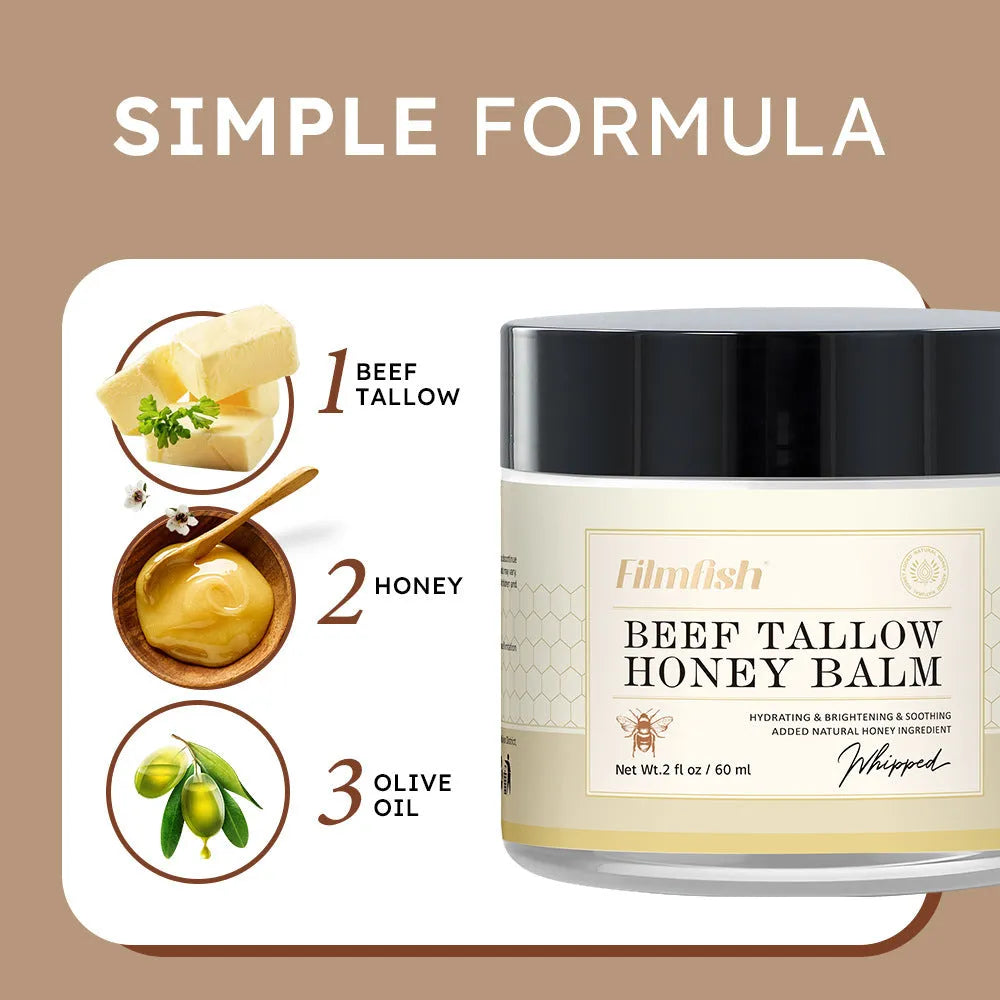 Honey moisturiser body cream jar with 60ml net content for skin hydration