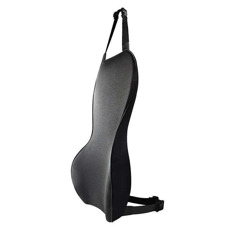 Memory cotton car waist back cushion in solid colour options on car seat