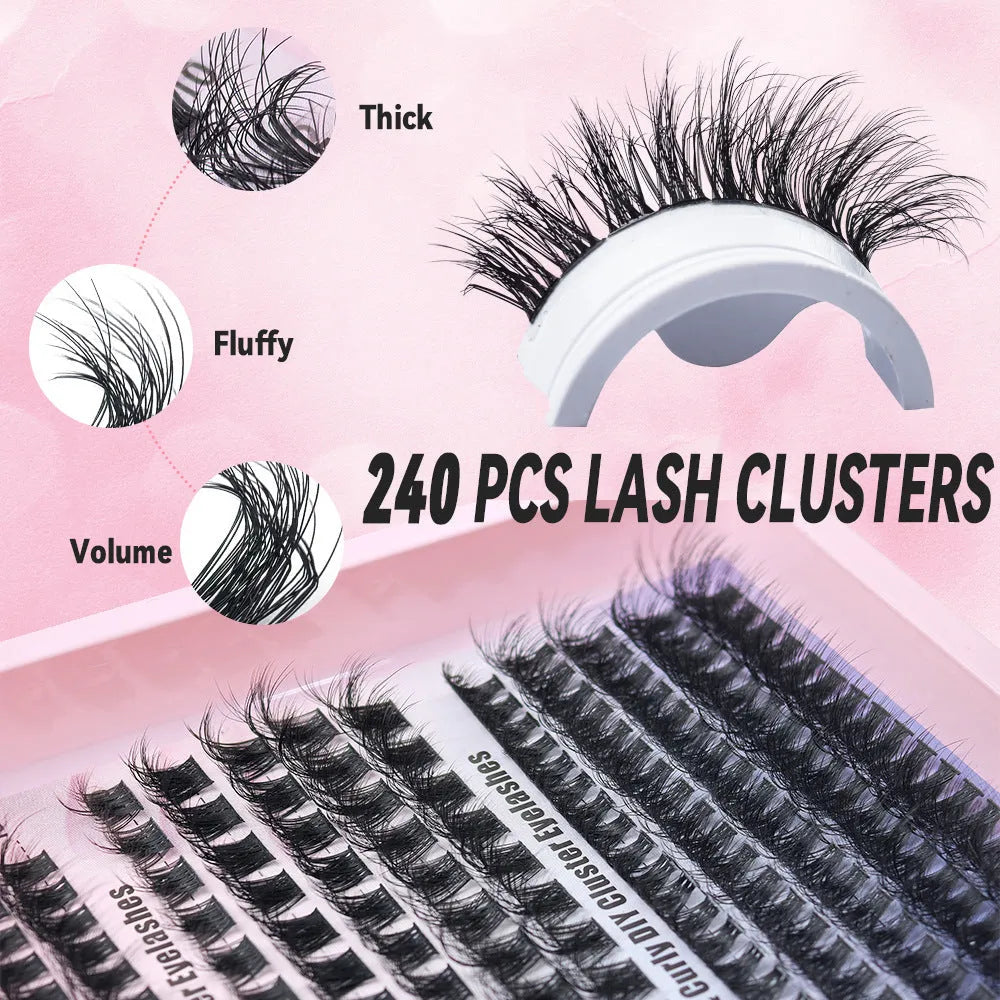 Creative large capacity messy eyelash mixed box measuring 13.7cm with multiple specification options