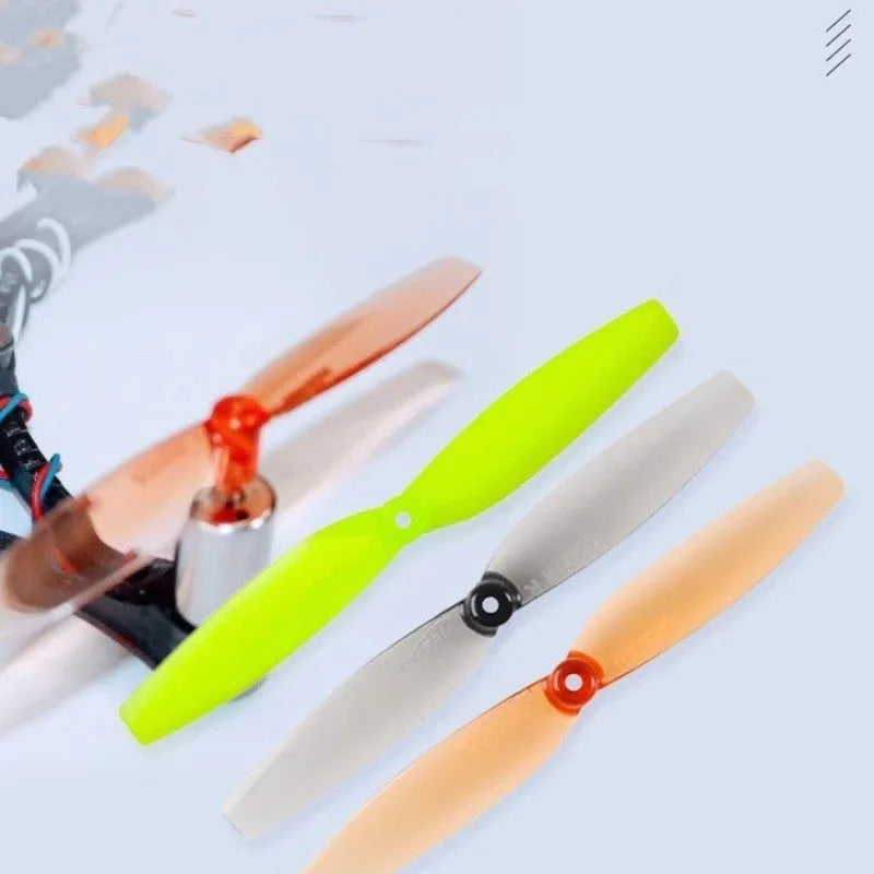 65mm two-blade PC plastic racing propeller set with positive and reverse rotation, 8 pieces