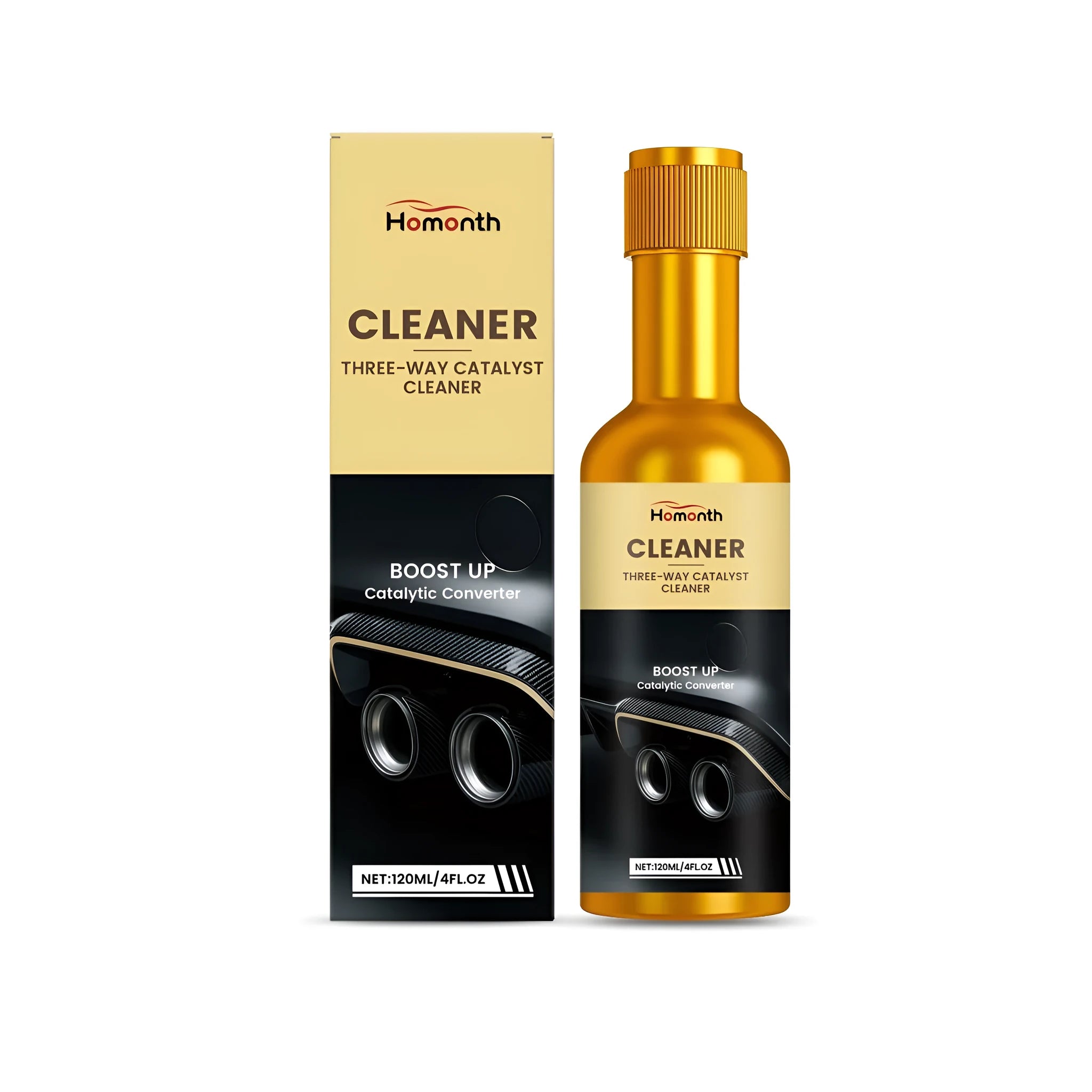 120ml bottle of catalytic converter cleaner fuel additive for petrol and diesel vehicles