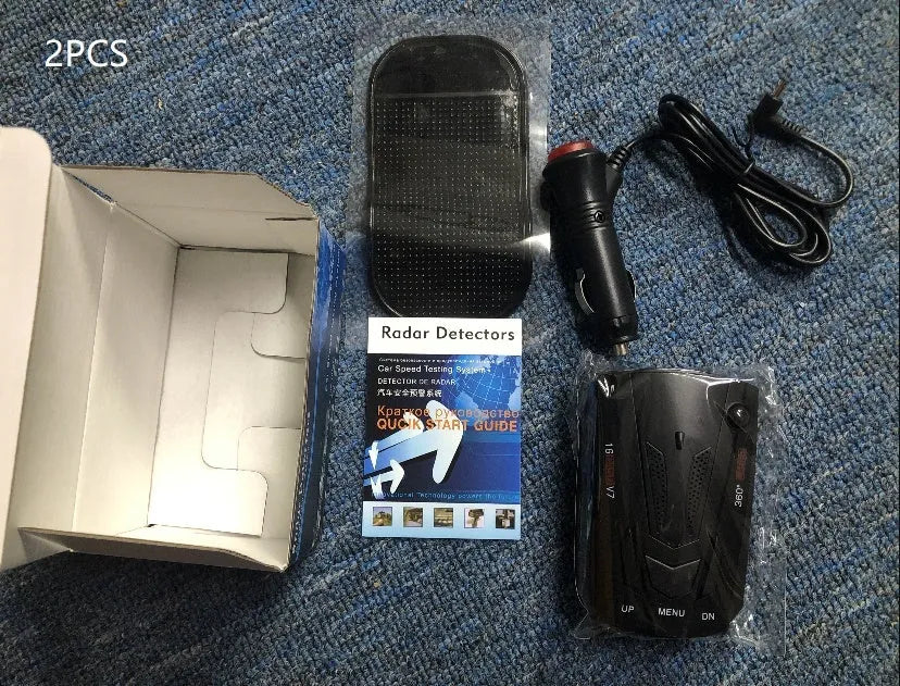 Electronic Dog V7 vehicle-mounted speed detector with LED display and full band scan in compact black casing