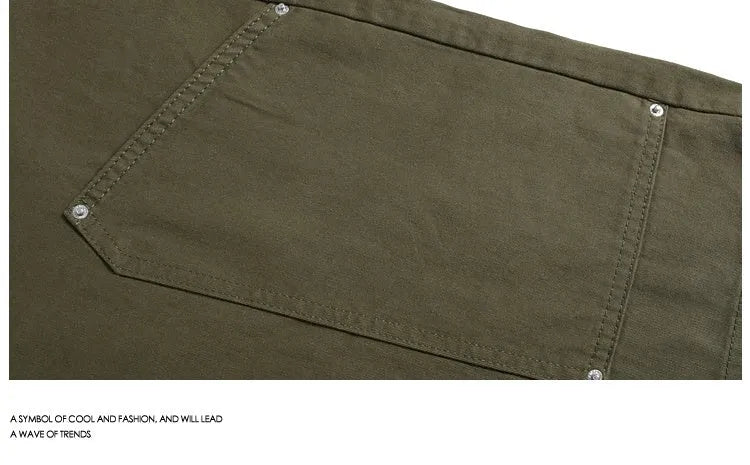 Women's workwear-style cropped pants in wide-leg shorts design with rivet detailing