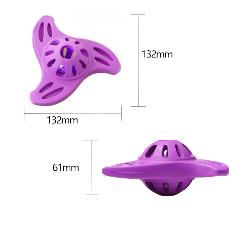 Blue bite-resistant molar boomerang dog chew toy for medium and large breed puppies