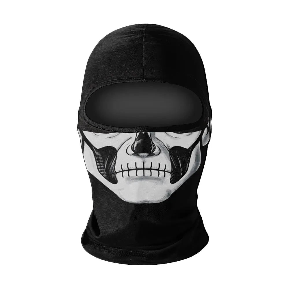 Summer breathable full face sun protection headgear in ice silk fabric, polyester, average size, available in multiple colours