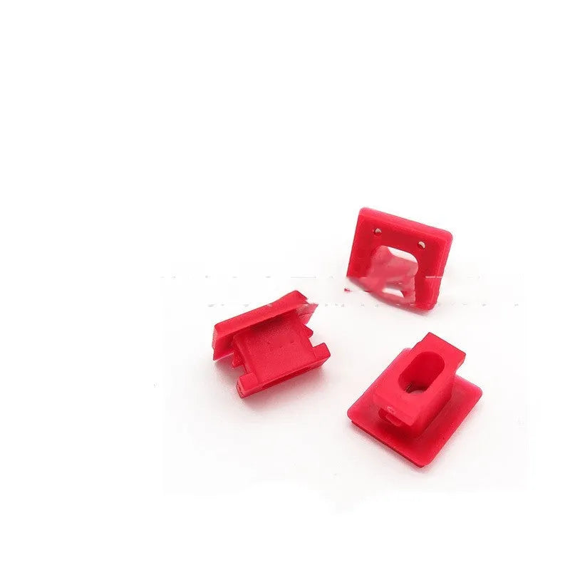 Plastic snap buckle clips for BMW door walnut interior trim panel replacement.