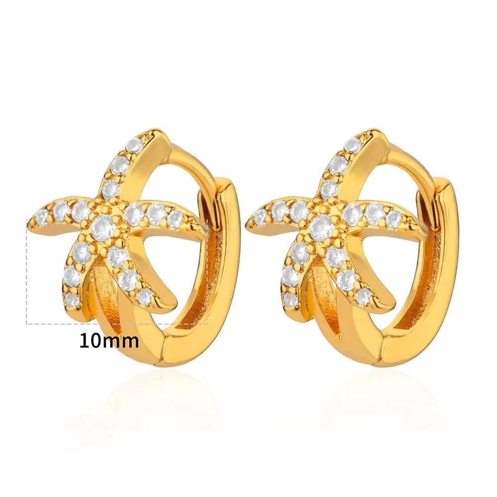 Irregular geometric butterfly earrings with heart and star shapes in copper with multiple colour options