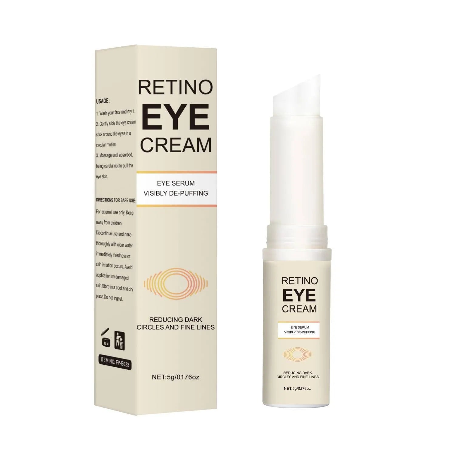 5g container of universal formula eye cream for moisturising and dark circles