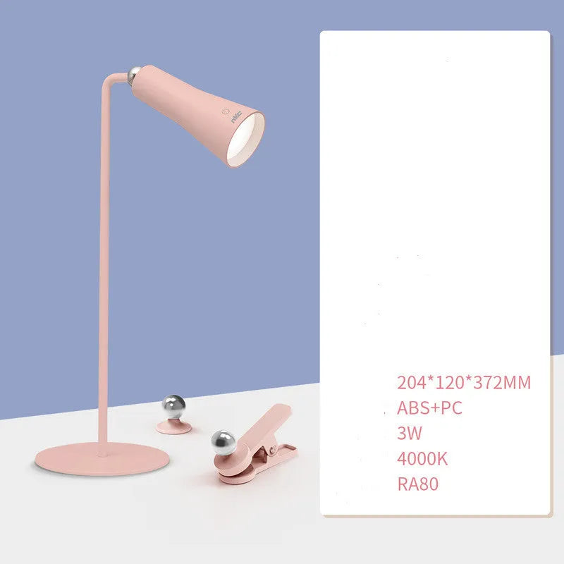 NVC Lighting multifunctional eye protection table lamp in Yingxue white with touch dimming