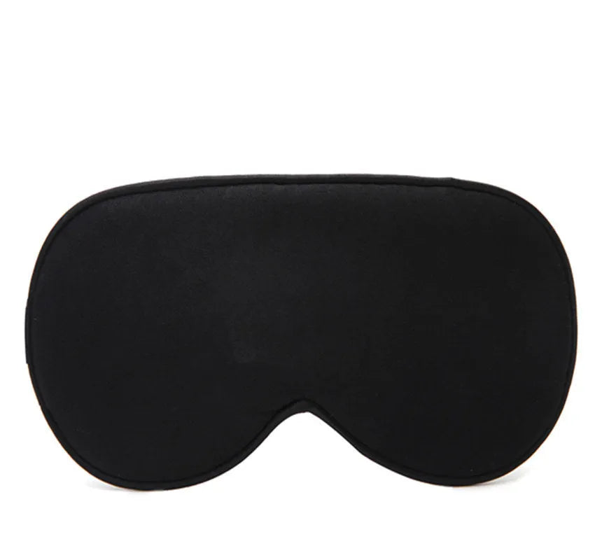 Double-sided mulberry silk eye mask in a choice of 22 colours, showing embroidered print.