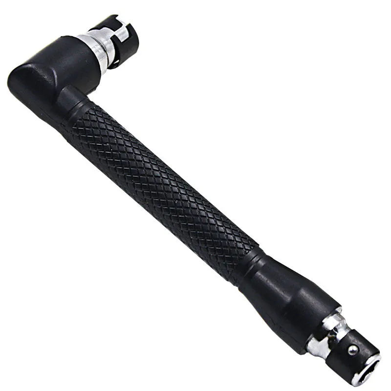 L-type double-headed socket wrench with ten steel drill bits for mechanical repair