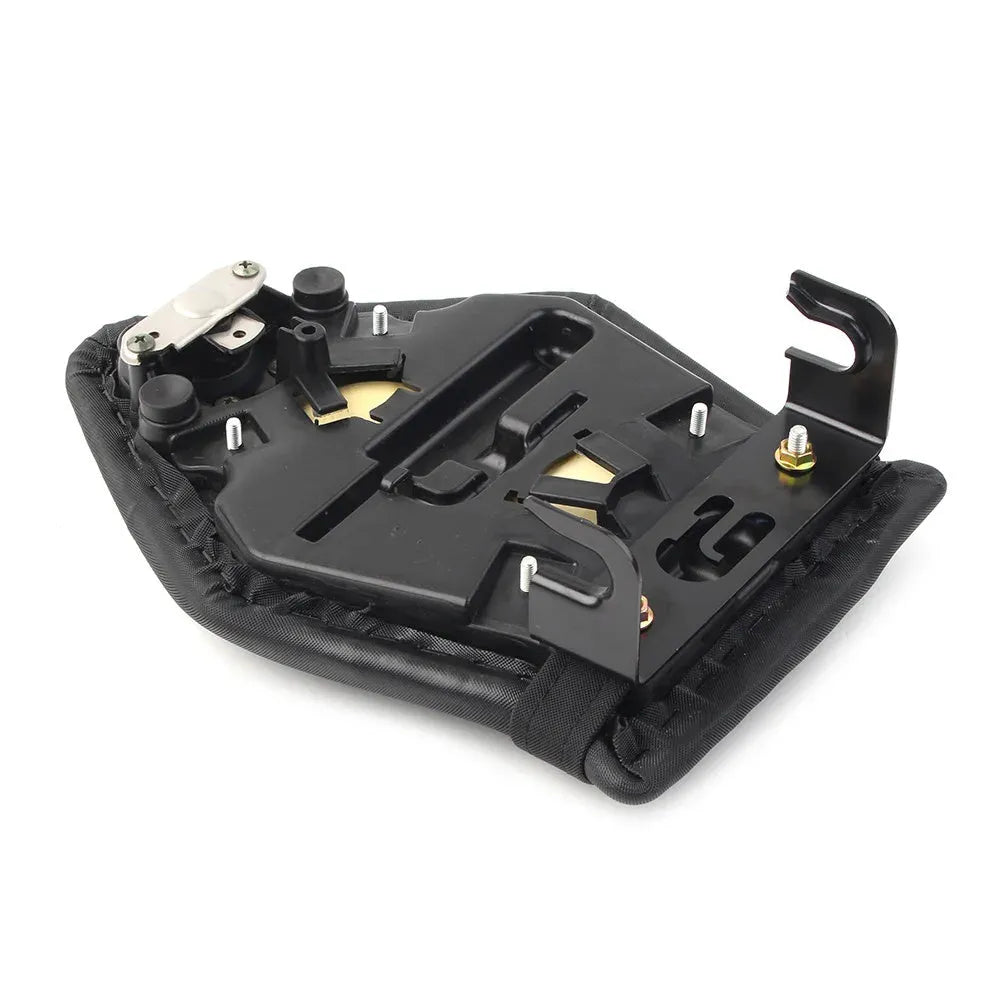 Black PU leather rear seat bag for BMW S1000RR with lock key and ABS base