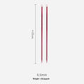 Lengthened crochet hook set with protective caps showing 14 different sizes from 2.0mm to 10.0mm