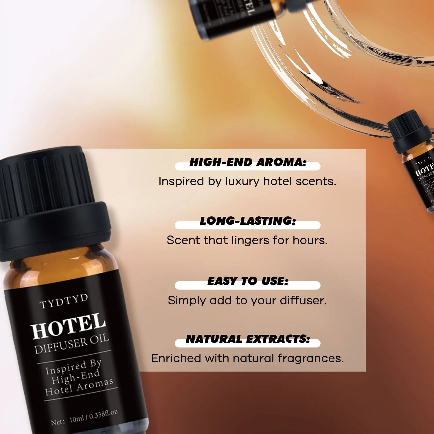 10ml natural plant fragrance essential oil bottle for aromatherapy and home scenting