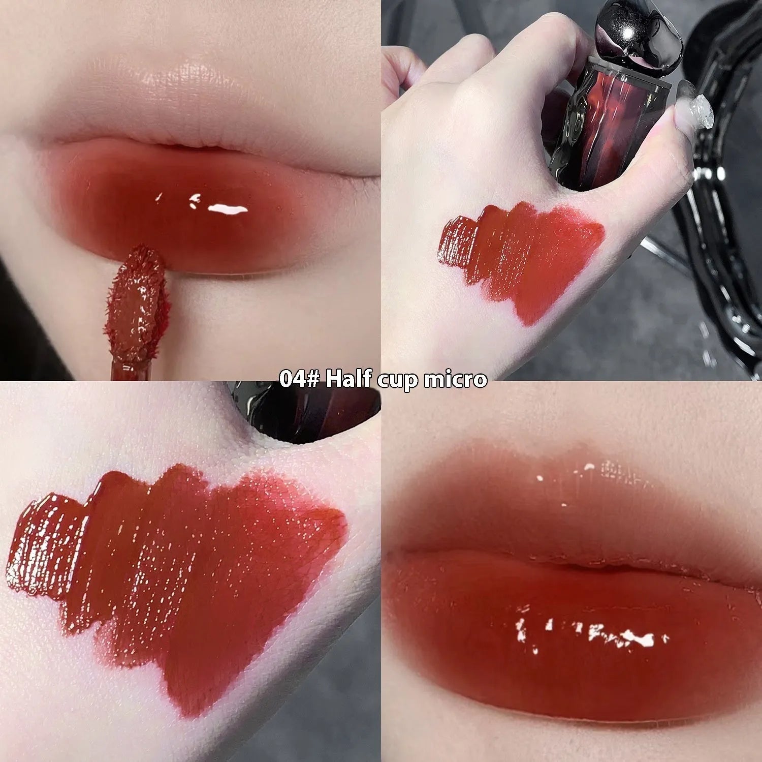 Glacier Lava Lip Lacquer tube in one of seven colour numbers for a mirror-like glossy finish.