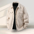 Men's slim-fit Lycra coat in polyvinyl alcohol fibre available in black, coffee, green or white colours