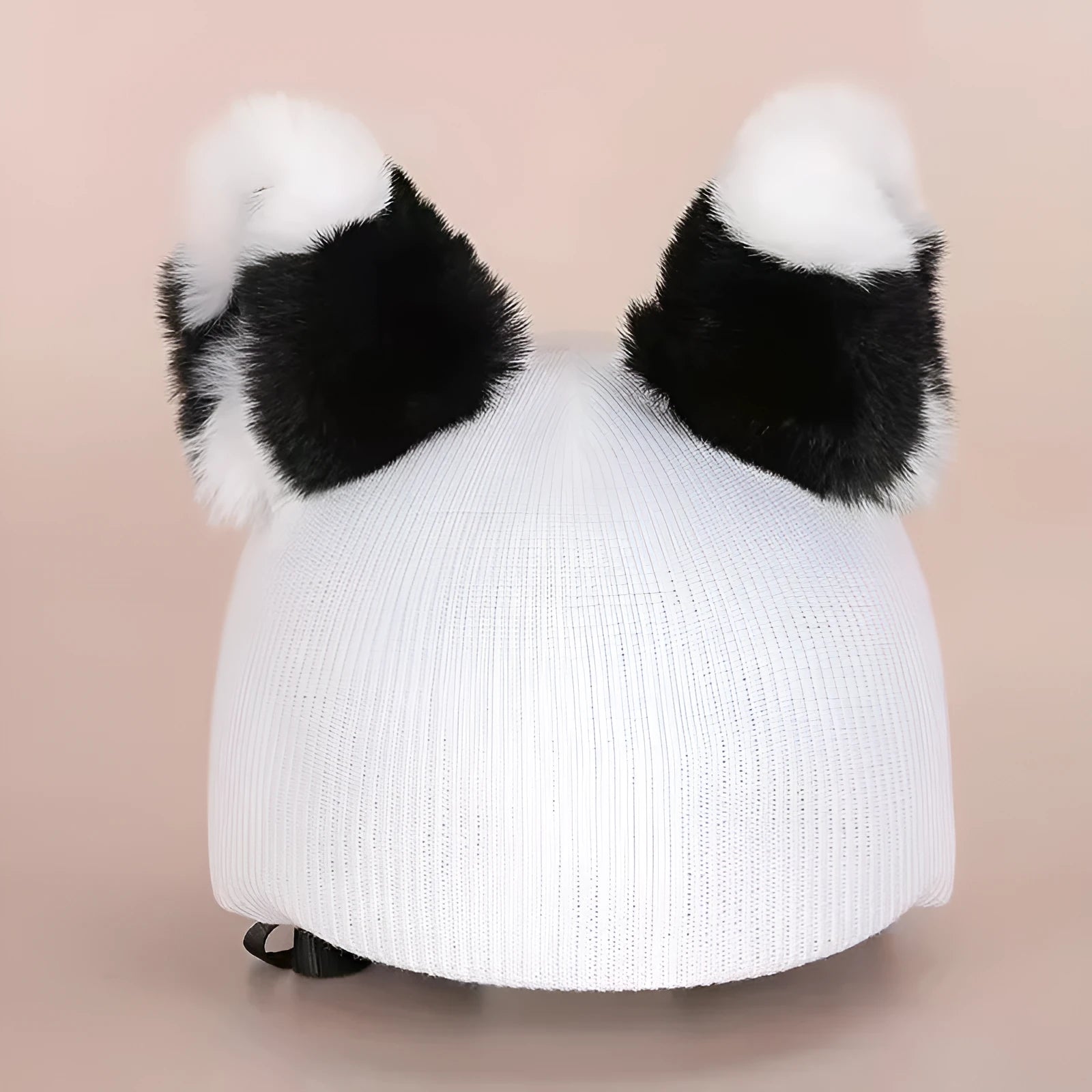 Ski helmet decoration with colourful cartoon character design in soft plush fabric