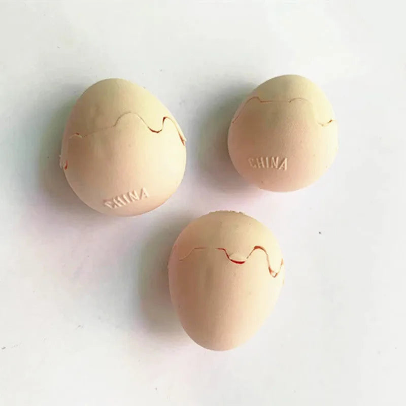 Fake snake egg toy Halloween prank plastic egg 3x3.8cm with stretchable snake 10x1cm