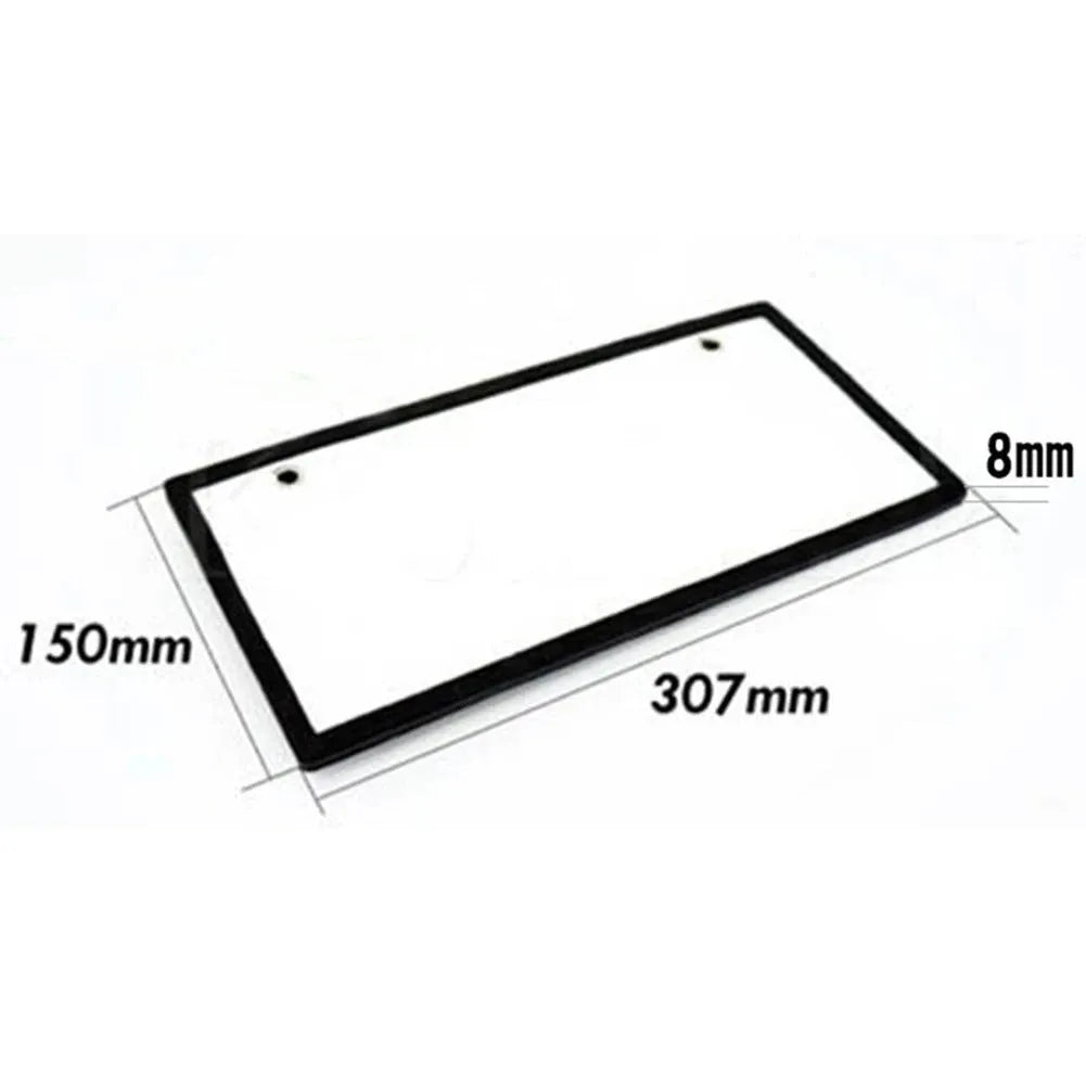 Two LED truck licence plate lights with flat thin light bars for uniform brightness