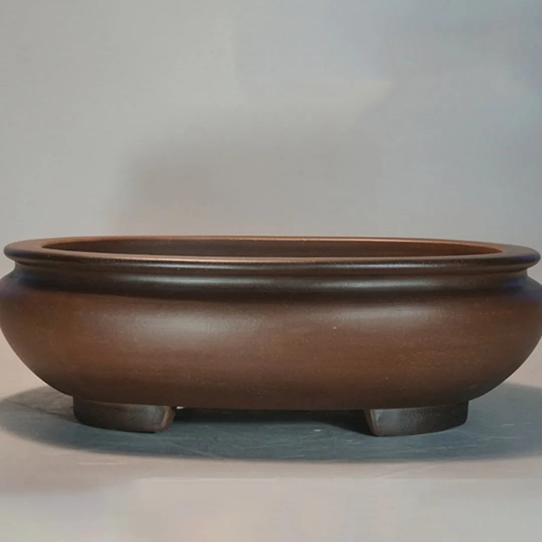 Handmade purple sand desktop flowerpot with classical styling measuring 58cm wide