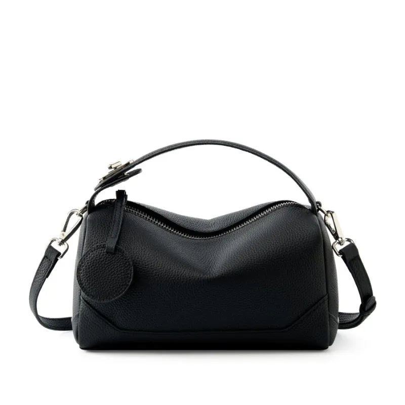 Women's genuine leather crossbody bag in square vertical shape 23x11x14 cm available in five colours