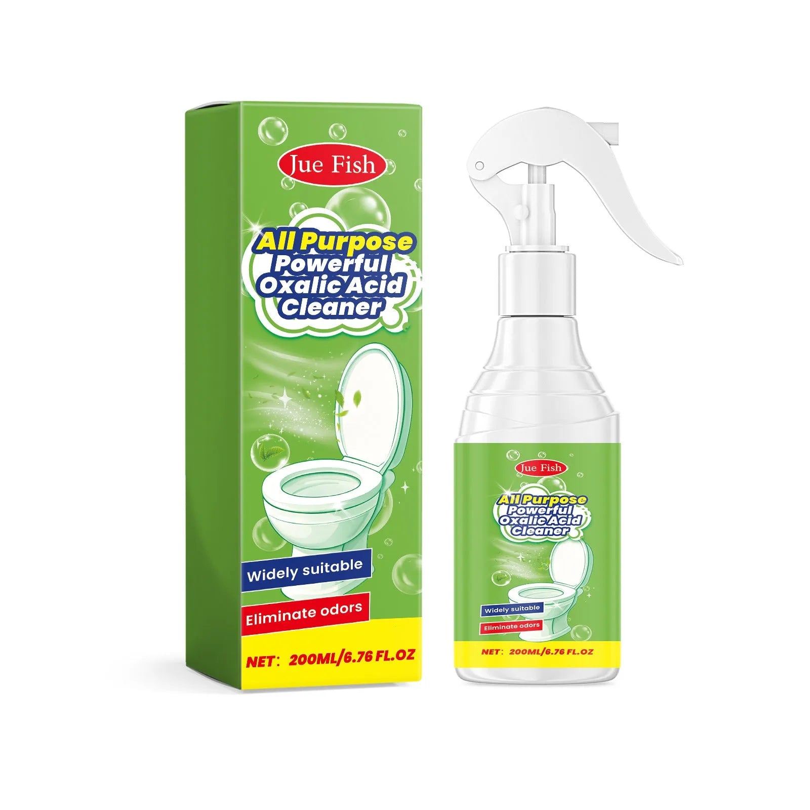 200ml household grease cleaning spray bottle with measurement showing 5.5cm diameter