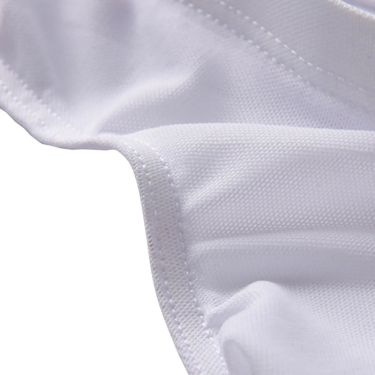 Men's black low waist ice silk shorts with quick-drying nylon fabric and triangular briefs style