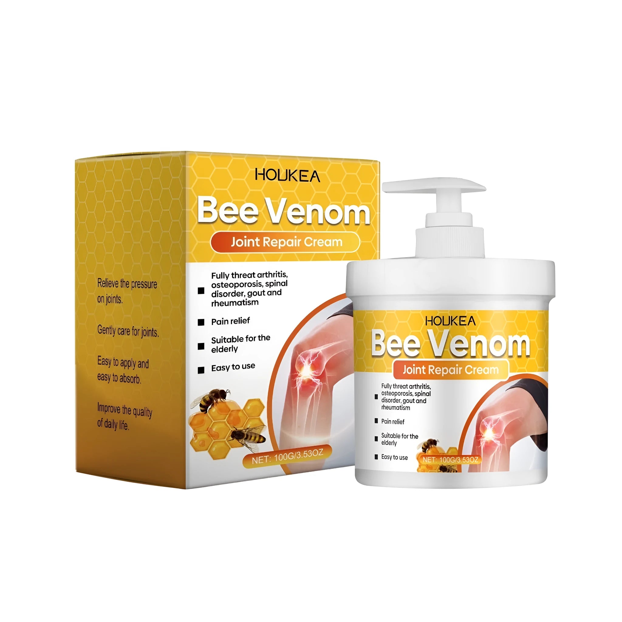 100g tube of bee venom and chamomile joint repair cream.