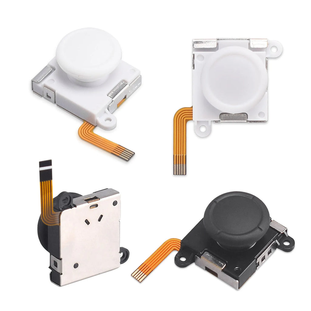 A single black hall rocker magnetic joystick component for gamepad repair.