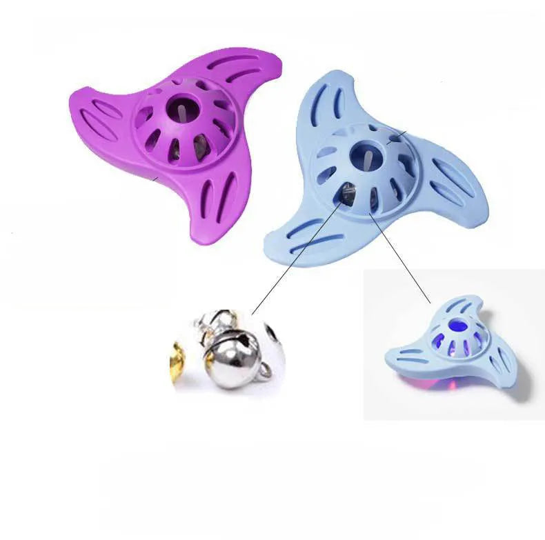 Blue bite-resistant molar boomerang dog chew toy for medium and large breed puppies